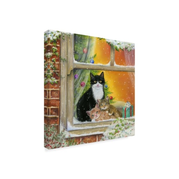 Janet Pidoux 'Christmas Window' Canvas Art,35x35